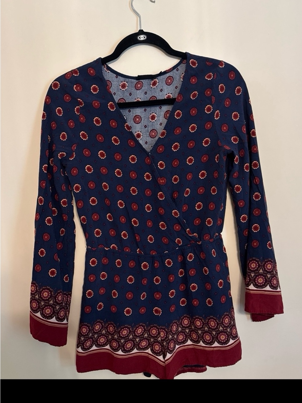 Women’s Wrap-Front Long Sleeve Bodysuit